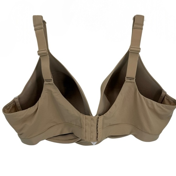 Cacique Lightly Lined Full Coverage Underwire Bra Size 46DD Tan Nylon spandex - Picture 2 of 5